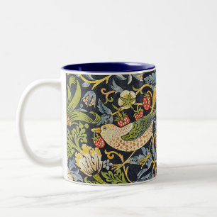 Taza Bicolor Ladrón de Fresas Morris Azul Marino Arte Fino Vint