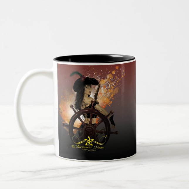Taza Bicolor Lady Black Corsair (Izquierda)