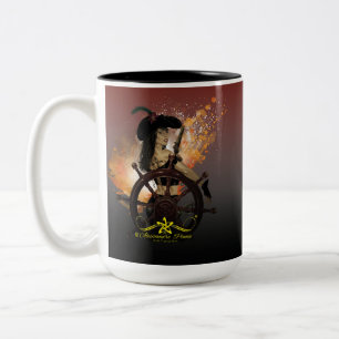 Taza Bicolor Lady Black Corsair
