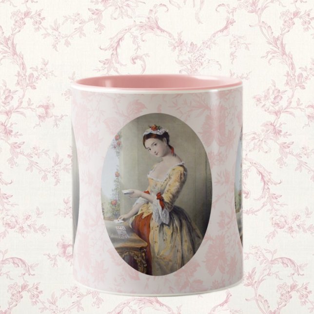 Taza Bicolor Lady con tarjetas (Subido por el creador)