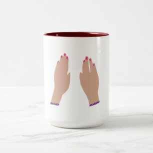 Taza Bicolor Lady Hands