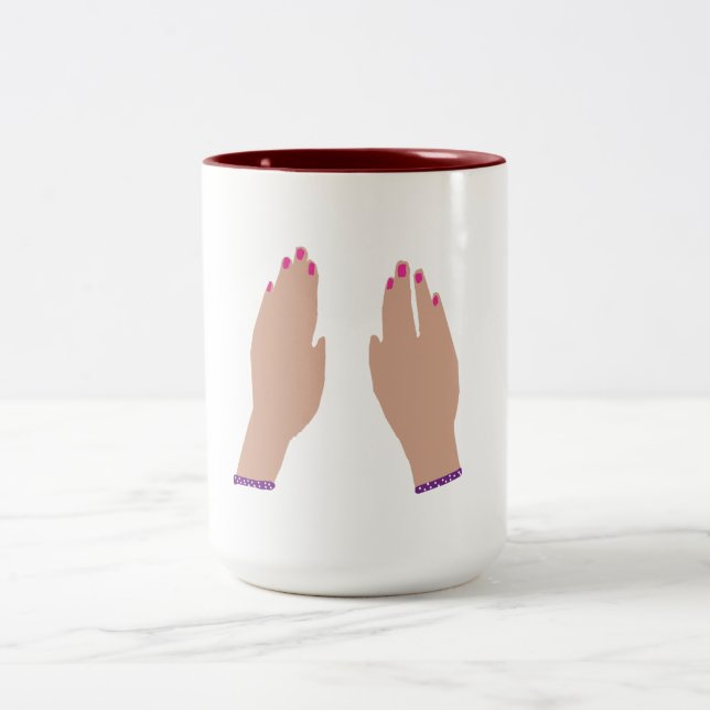 Taza Bicolor Lady Hands (Centro)