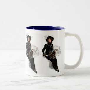 Taza Bicolor Lady in Black