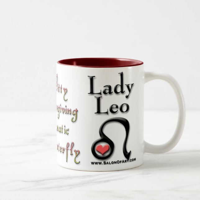 Taza Bicolor Lady Leo Zodiac (Derecha)