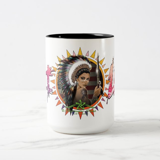 Taza Bicolor Lady Sioux (Centro)