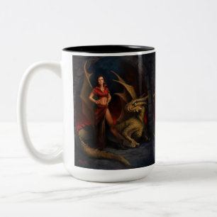 Taza Bicolor Lady y el dragón