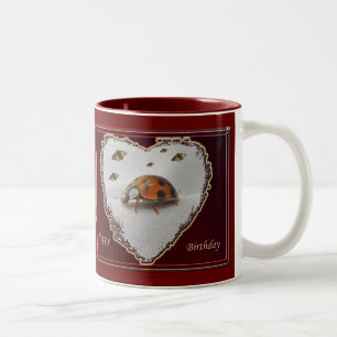 Taza Bicolor Ladybug Happy Birday Mug