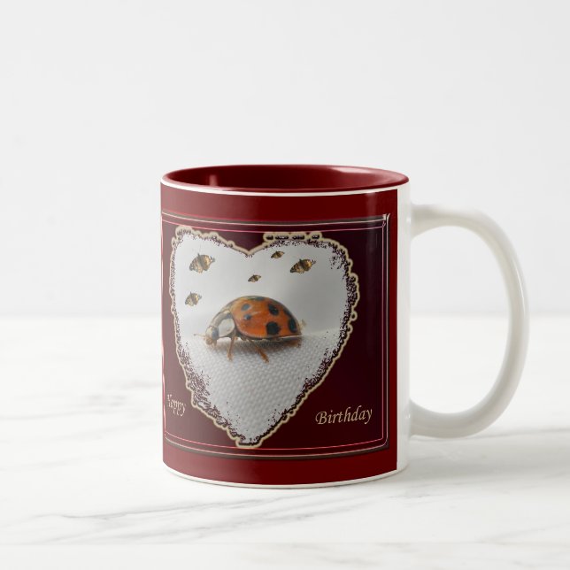 Taza Bicolor Ladybug Happy Birday Mug (Derecha)