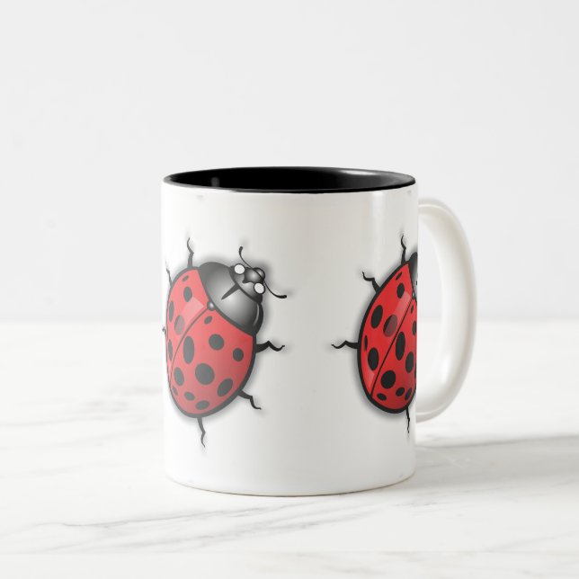 Taza Bicolor LadyBug Lovers Mug (Anverso derecho)
