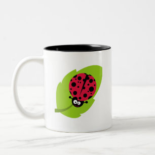 Taza Bicolor Ladybug rojo de Crimson