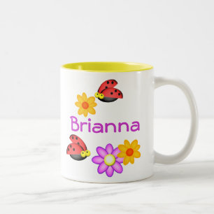 Taza Bicolor Ladybug y Flowers