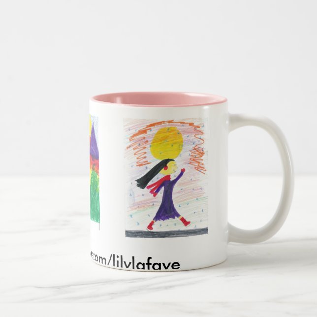 Taza Bicolor lafaye del lirio (Derecha)