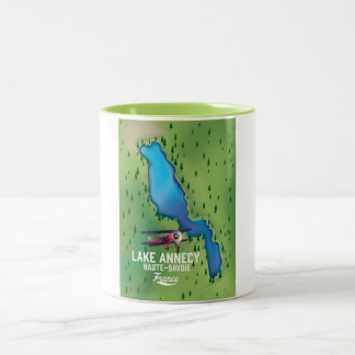 Taza Bicolor Lago Annecy, Alta Saboya, Francia