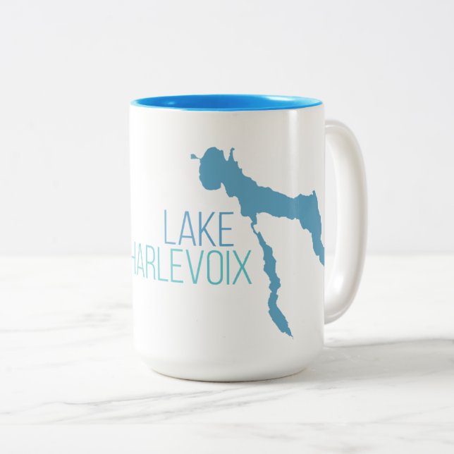 Taza Bicolor Lago Charlevoix (Anverso derecho)