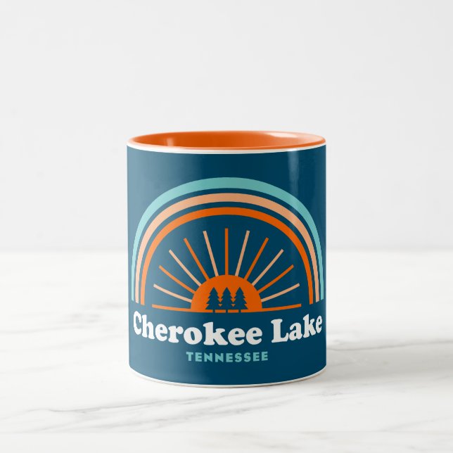 Taza Bicolor Lago Cherokee Arcoiris Tennessee (Centro)