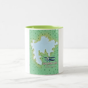 Taza Bicolor Lago del Sol y la Luna Taiwán