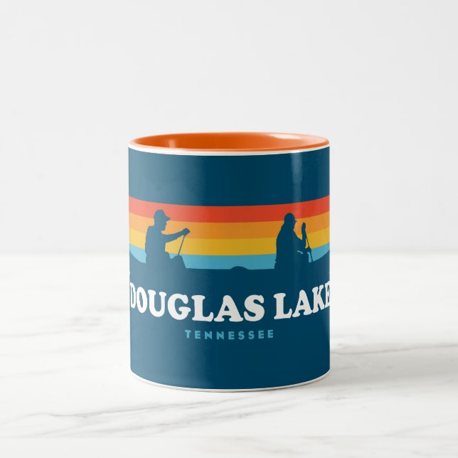 Taza Bicolor Lago Douglas Tennessee Canoe (Centro)