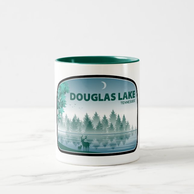 Taza Bicolor Lago Douglas Tennessee Ciervos (Centro)