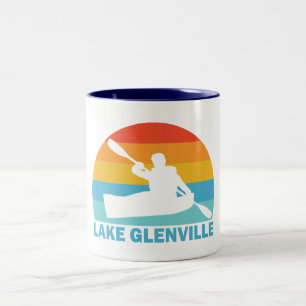 Taza Bicolor Lago Glenville North Carolina Kayak