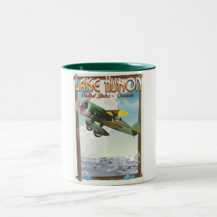 Taza Bicolor Lago Huron - Estados Unidos - Canadá