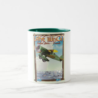 Taza Bicolor Lago Huron - Estados Unidos - Canadá