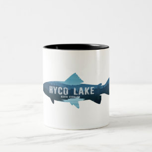 Taza Bicolor Lago Hyco North Carolina Pescado