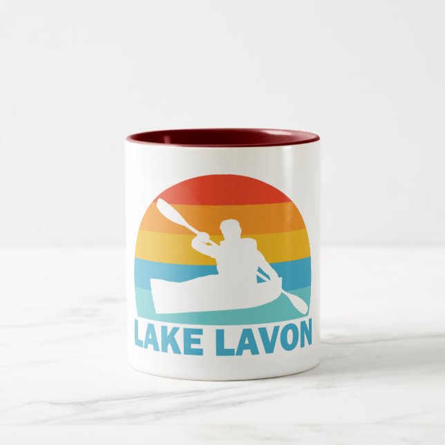 Taza Bicolor Lago Lavon Texas Kayak (Centro)