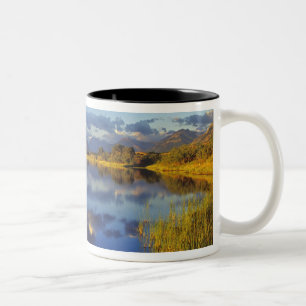 Taza Bicolor Lago Maskinonge en el Parque Nacional Waterton Lak