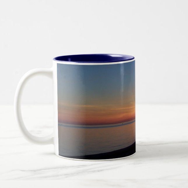 Taza Bicolor Lago Michigan Sunset Mug (Izquierda)