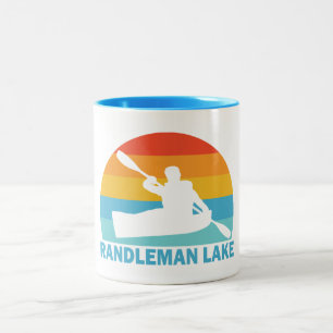 Taza Bicolor Lago Randleman Carolina del Norte Kayak