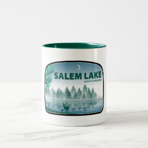 Taza Bicolor Lago Salem Carolina del Norte Ciervos