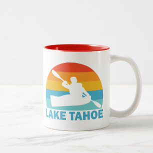 Taza Bicolor Lago Tahoe California Nevada Kayak