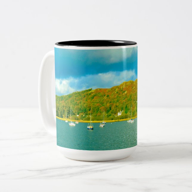 Taza Bicolor Lago Windermere en Cumbria (Anverso izquierdo)