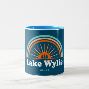Taza Bicolor Lago Wylie Carolina del Norte Carolina del Sur Arc