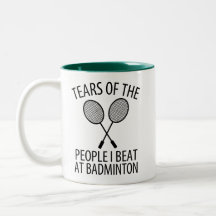 Lágrimas de la gente que vencí en bádminton divert