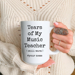 Taza Bicolor Lágrimas de mi profesor de música todavía son dive