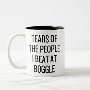 Taza Bicolor Lágrimas Divertidas de la Gente que Derroto en el 