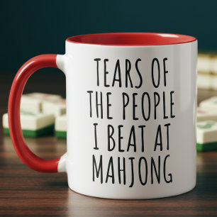 Taza Bicolor Lágrimas Divertidas de la Gente que Derroto en el 