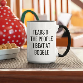 Taza Bicolor Lágrimas Divertidas de la Gente que Derroto en el