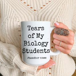 Taza Bicolor Lágrimas divertidas de mis estudiantes | Profesor