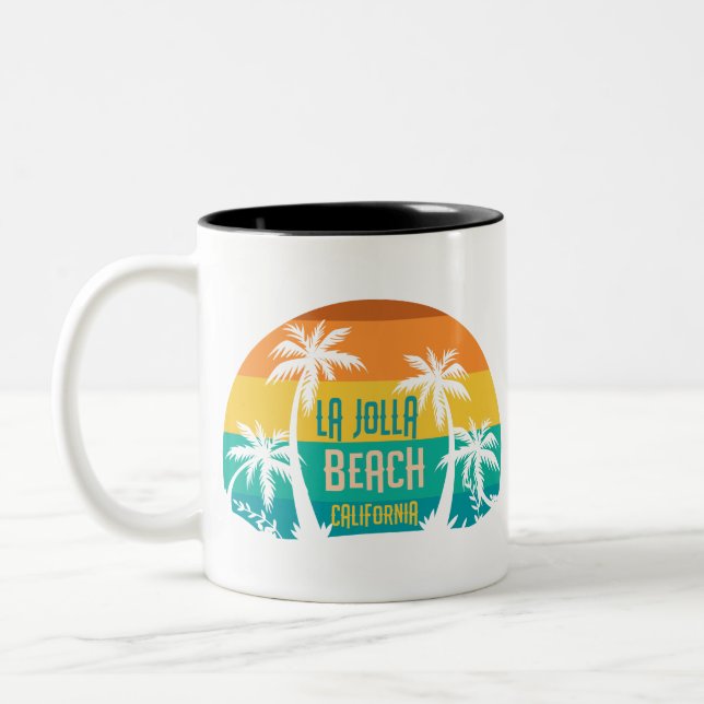 Taza Bicolor LaJolla Beach Retro (Izquierda)