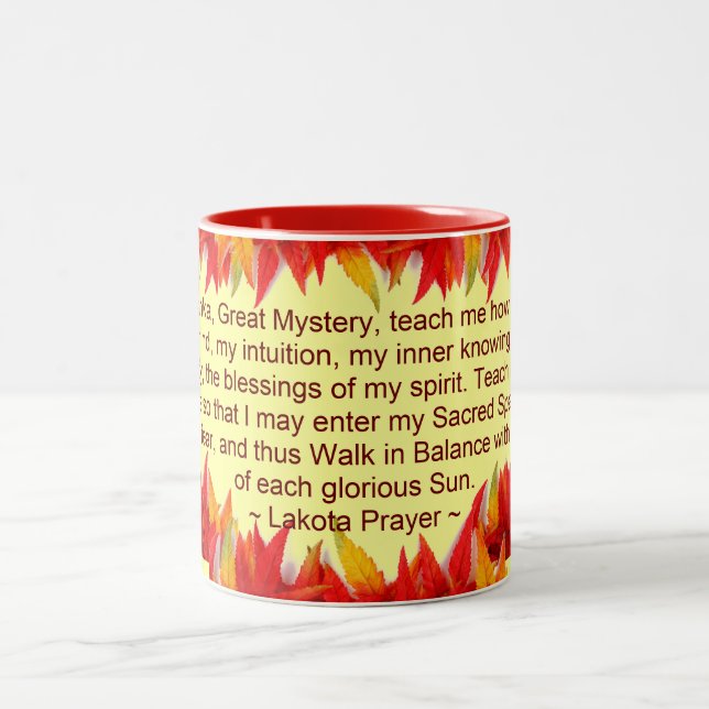 Taza Bicolor lakota prayer mugs (Centro)