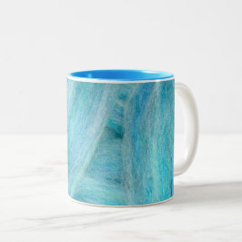 Taza Bicolor lana azul
