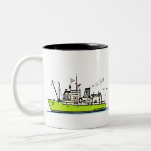 Taza Bicolor Lancha motora