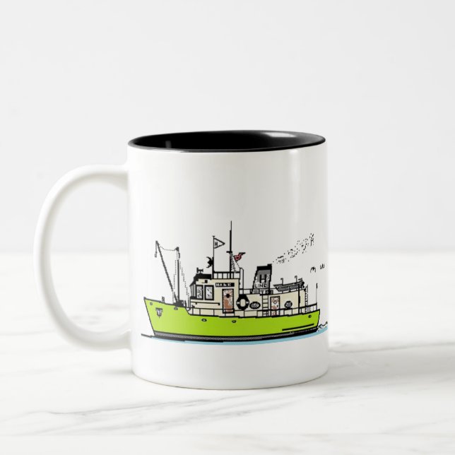 Taza Bicolor Lancha motora (Izquierda)