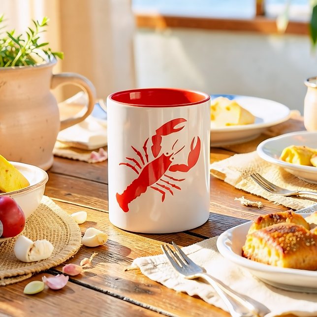 Taza Bicolor langosta roja (Subido por el creador)