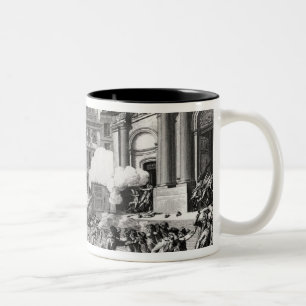Taza Bicolor Lanzamiento-hacia fuera antes de la iglesia del