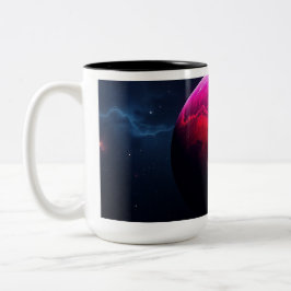 Taza Bicolor Large Bright Pink Planet