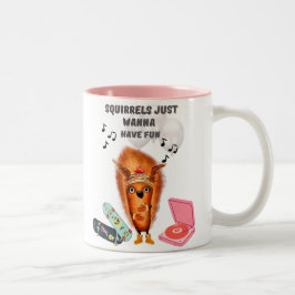 Taza Bicolor Las ardillas solo quieren divertirse
