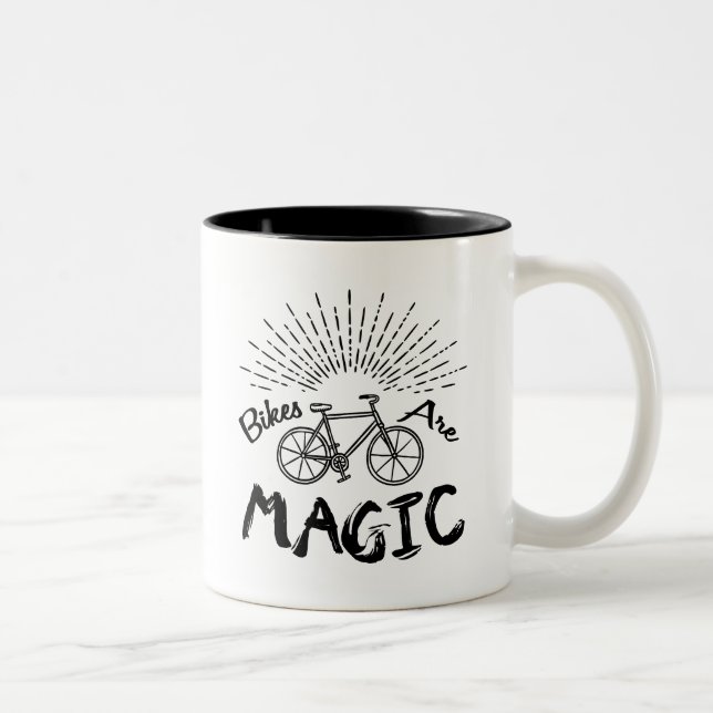 Taza Bicolor Las bicicletas son mágicas (Derecha)